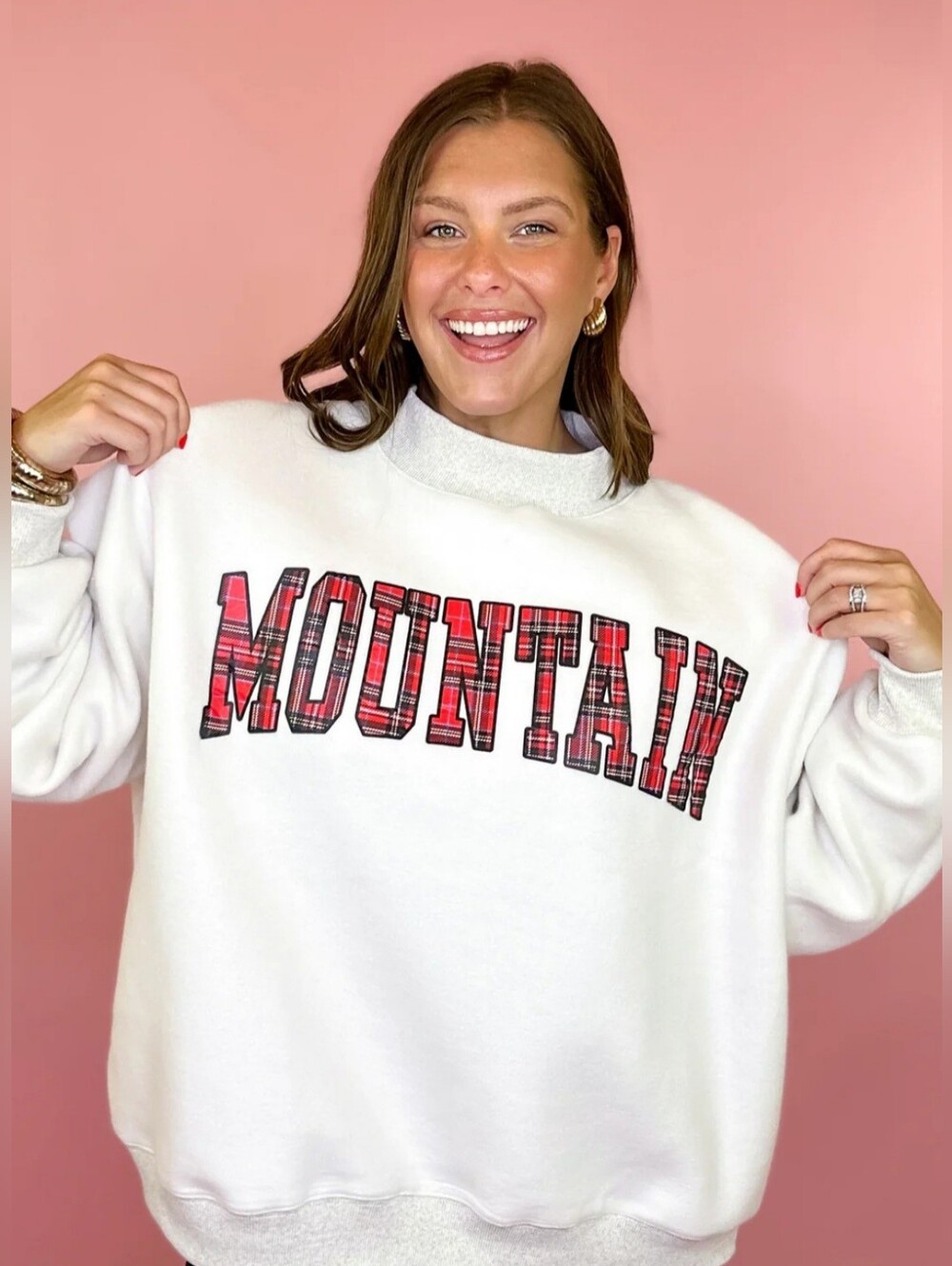 BUCKETLIST NWOT Lake/Mountains Reversible Mock Sweatshirt - Picture 3 of 14